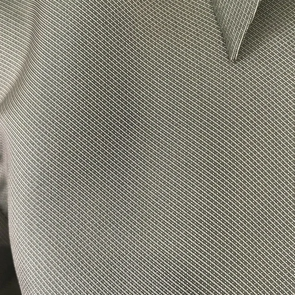 VTG ANN TAYLOR Sz 6 Green  Iridescent 100% Silk Button‎ Up Shirt Blouse Preppy - Picture 3 of 10